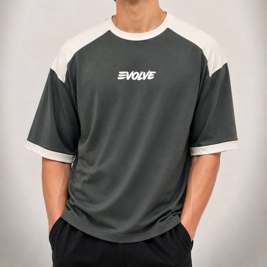 EVOLVE Contrast Tee - Sage