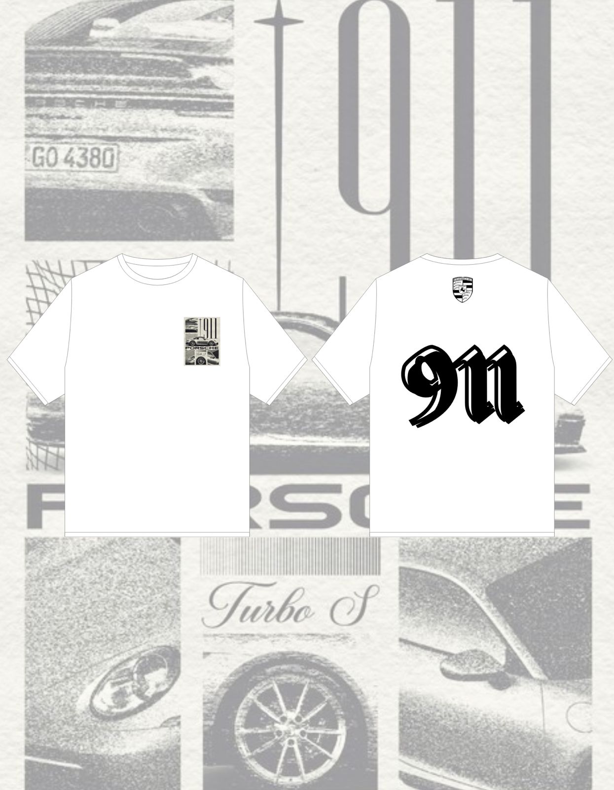 Oversized Graphic Tee - PORCHE 911