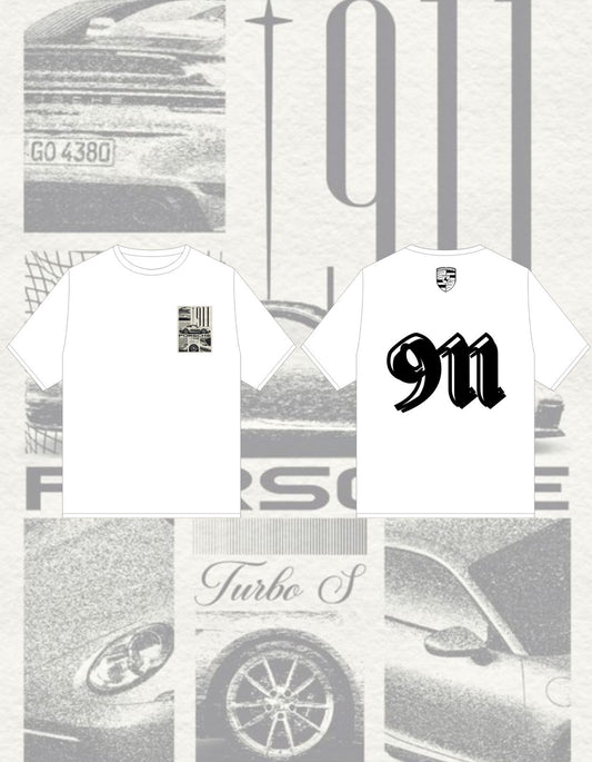Oversized Graphic Tee - PORCHE 911