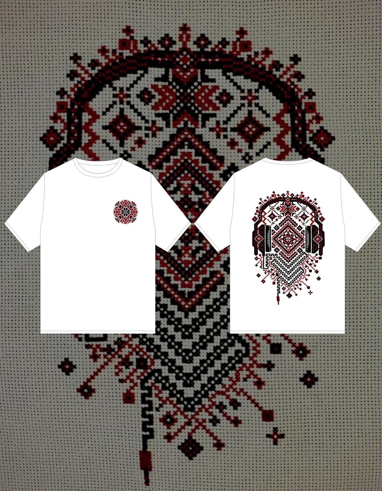 Oversized Graphic Tee - Ajrak Beats
