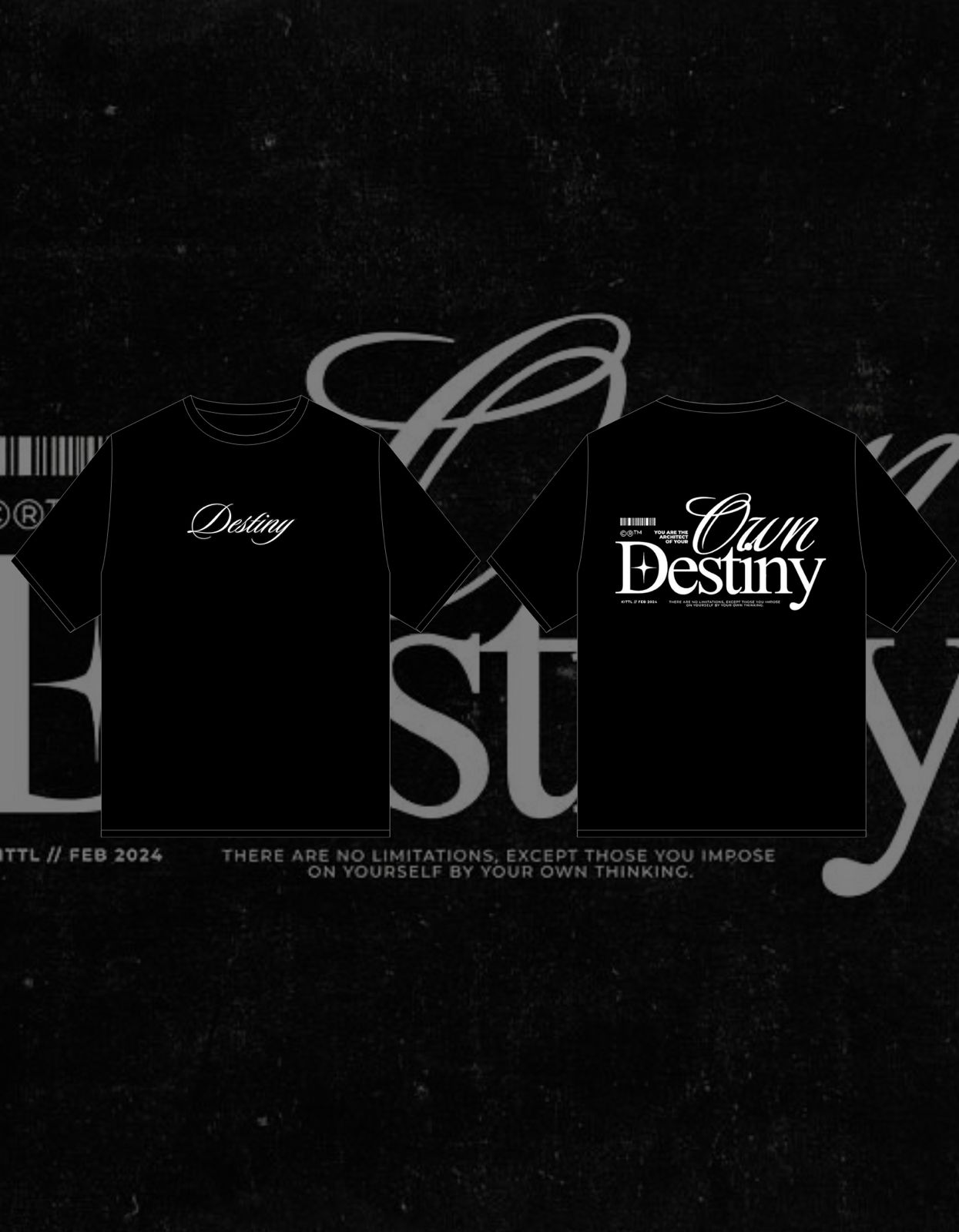 Oversized Graphic Tee - Destiny