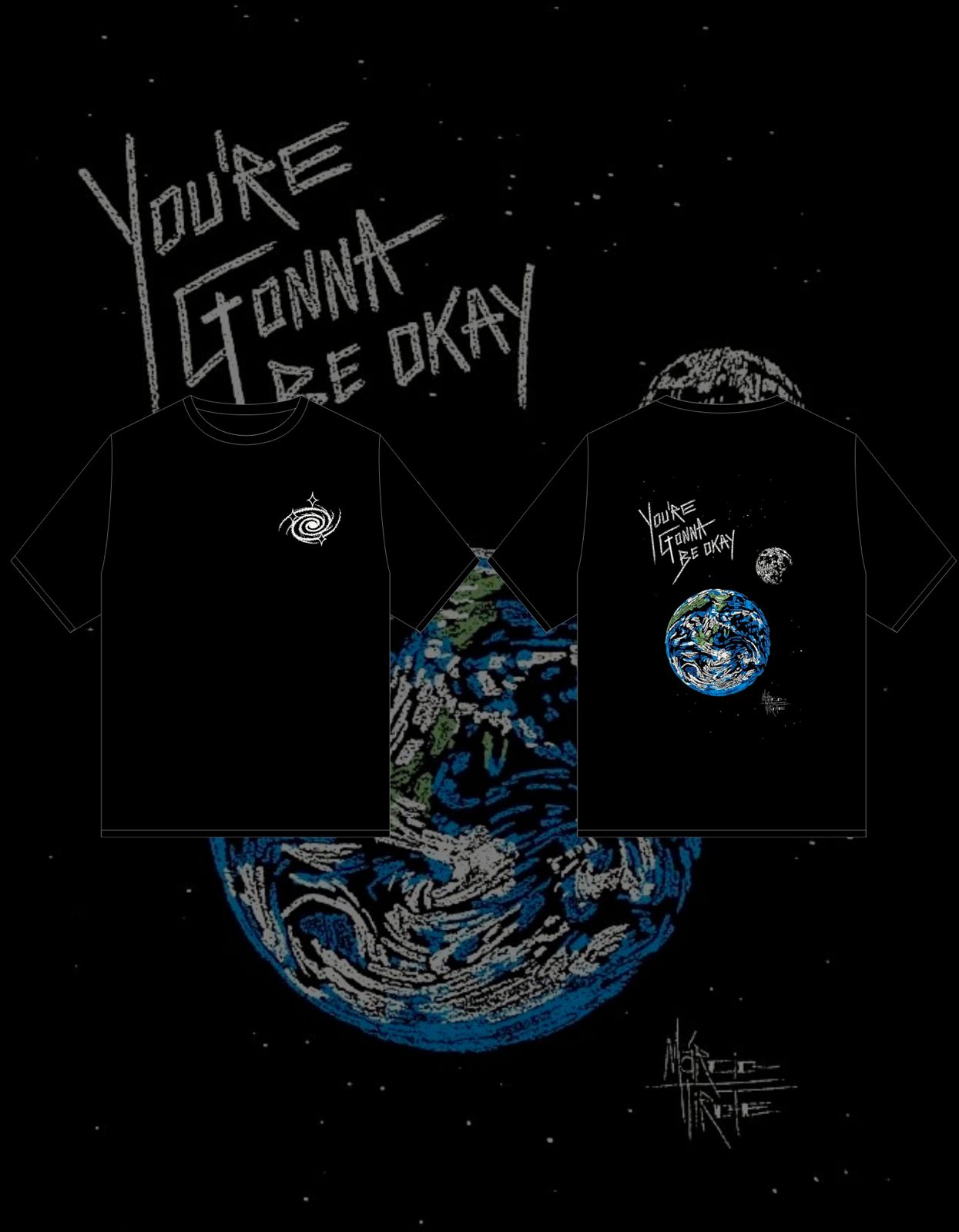 Oversized Graphic Tee - Orbit